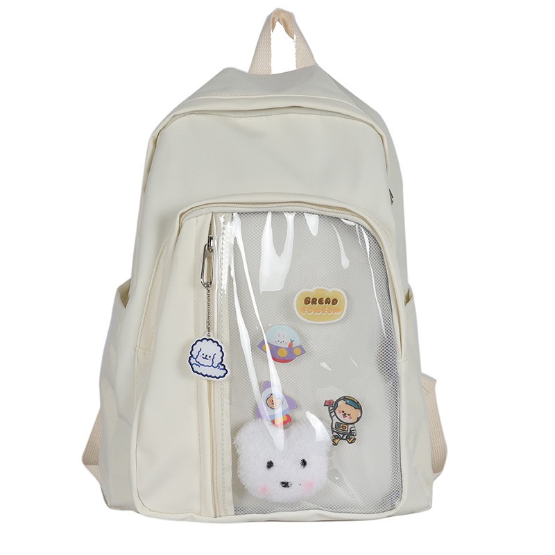ทักแชทสอบถามสต๊อคก่อนกดสั่งซื้อ-poodle-backpack-กระเป๋าเป้ใบใหญ่-แถมฟรีตุ๊กตาห้อยกระเป๋า