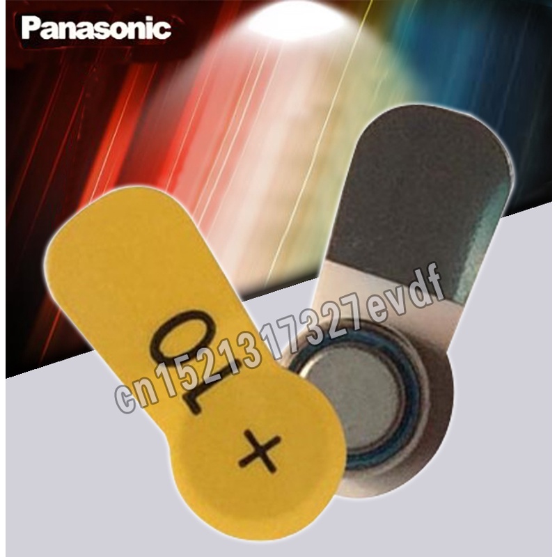 100-genuine-panasonic-30pcs-pr70-hearing-aid-batteries-5-8mm-3-6mm-10-a10-deaf-aid-cochlear-button-cell-batteries-audip