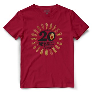 ผ้าฝ้าย 100%Dextreme เสื้อ Heisei Forever 20 ปี (สกรีนทอง) สีแดง HF-002S-3XL