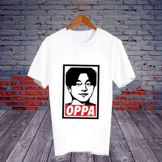 เสื้อยืดสีขาว สั่งทำ แฟนคลับ Fanmeeting ศิลปินเกาหลี โอปป้า กงยู Oppa Gong Yoo - OPA6