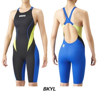 Arena Aqua Advanced Half Spats Open Back (Crossback) For Ladies Women รุ่น ARN-1024W-BKYL