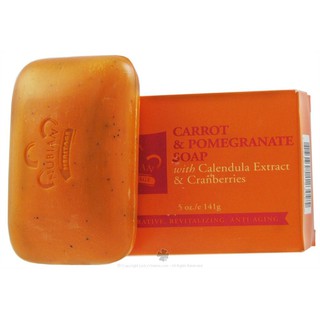 Beauty-Siam แท้ทั้งร้าน !! สบู่ล้างหน้า Nubian Heritage Carrot & Pomegranate Soap