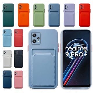 Card Slot Phone Case On the For Oppo Realme 9 Pro Plus Shockproof Bumper For Oppo Realme 9i 9Pro 9 Pro+ Cover Capa