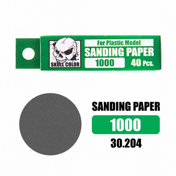ภาพสินค้าSKull Color 30.204 Sanding Paper 1000 (40 Pcs) SC30204SP1000 (Tool) จากร้าน gunplavillage บน Shopee ภาพที่ 1
