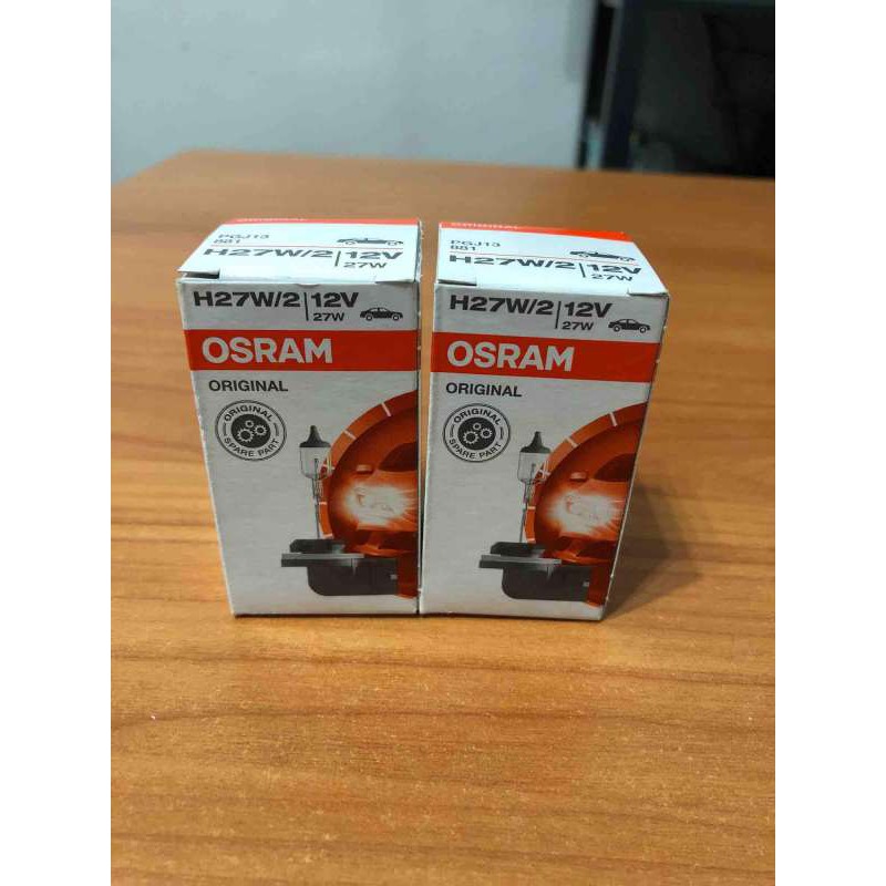 หลอด-h27w-2-12v-27w-original-ปลั๊กงอ-ราคาต่อ-1-ดวง-ยี่ห้อ-osram-แท้-made-in-south-korea