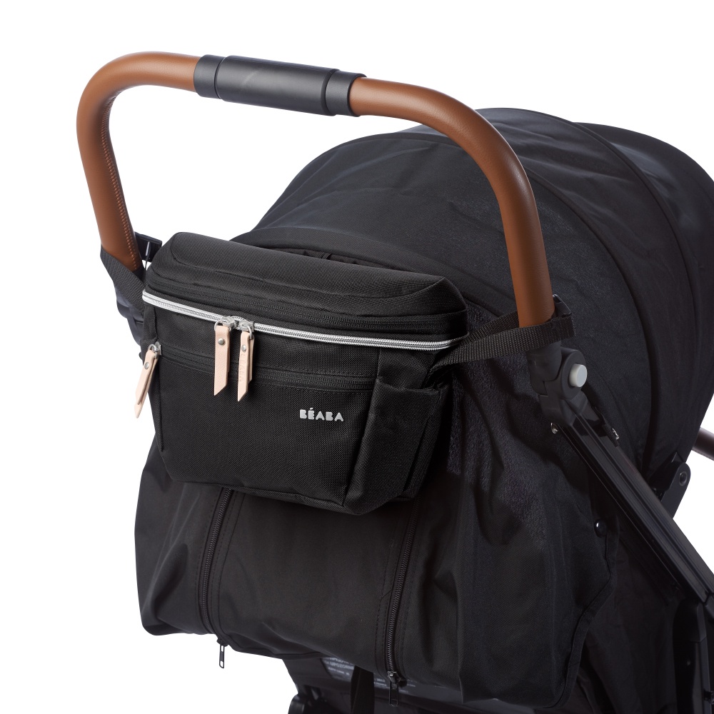 beaba-กระเป๋าอเนกประสงค์-biarritz-expendable-stroller-organizer-bag-black-amp-lilys