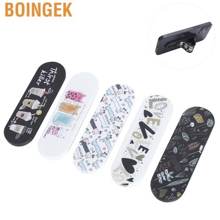 Boingek 5Pcs MOMO STICK Smart Phone Adjustable Stand Finger Strap Reusable Stick Gel Pad Holder
