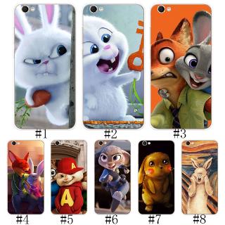Vivo Y53 Y55 Y71 Y71i Y81 Y81i Y91 Y95 Y67 V5 V5S Soft TPU Silicone Phone Case Cover Rabbit Pikachu