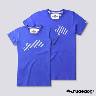 Rudedog เสื้อยืดชาย/หญิง สีฟ้า รุ่น Backslash (ราคาต่อตัว)