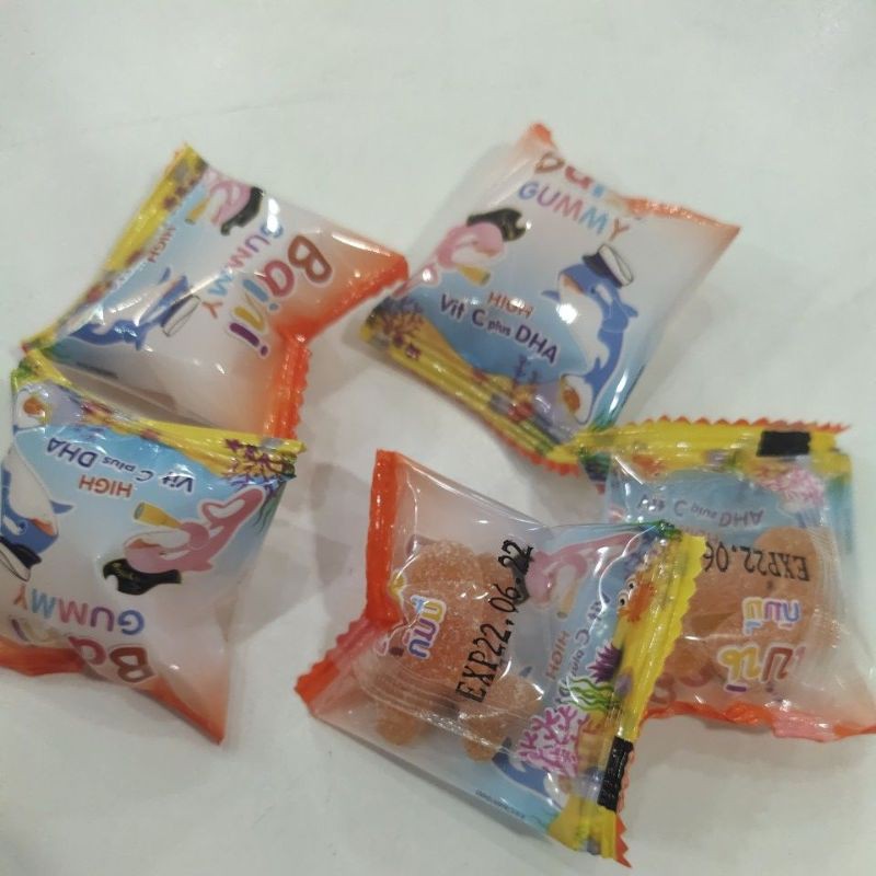 พร้อมส่ง-เบน-กัมมี่-วิตามินซีผสมดีเอชเอ-bain-gummies-108-gm-48-ชิ้น