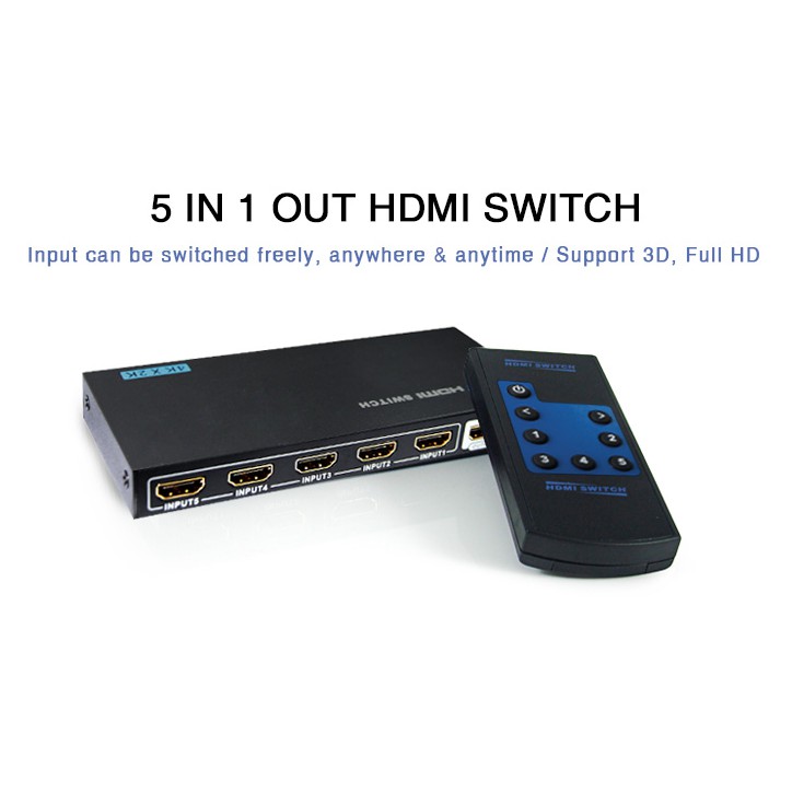 VANZEL 4K ULTRA HD 5 PORTS HDMI SWITCH รุ่น LH-SW514K | Shopee Thailand