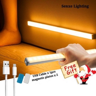 สินค้า ไฟ LED เซนเซอร์จับความเคลื่อนไหวแบบชาร์จไฟได้ไร้สาย USB Night Light สำหรับห้องน้ำตู้เสื้อผ้า