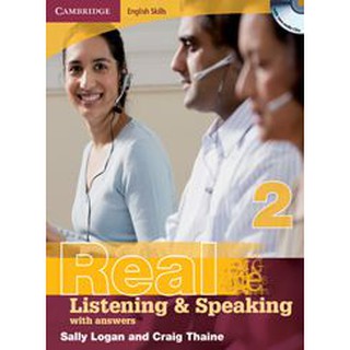 DKTODAY หนังสือ REAL LISTEN&SPEAK 2 WITH ANS.&CD