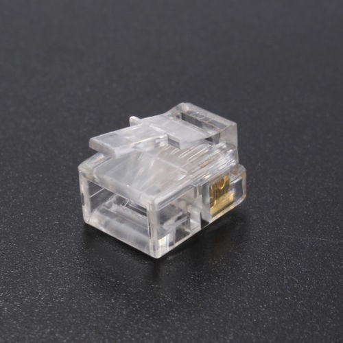 อุปกรณ์ปลั๊กเชื่อมต่อสาย-rj12-tel-adsl-modular-plug-6p6c-solid-connector-50-ชิ้น