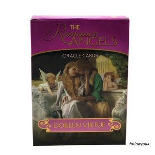 Folღ The Romance Angels Oracle การ์ดอ่านหนังสือภาษาอังกฤษ 44 การ์ด