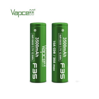 Vapcell INR18650 3500mAh 3.7V F35(2ก้อน แถมฟรีกระเป๋าใส่ถ่าน)