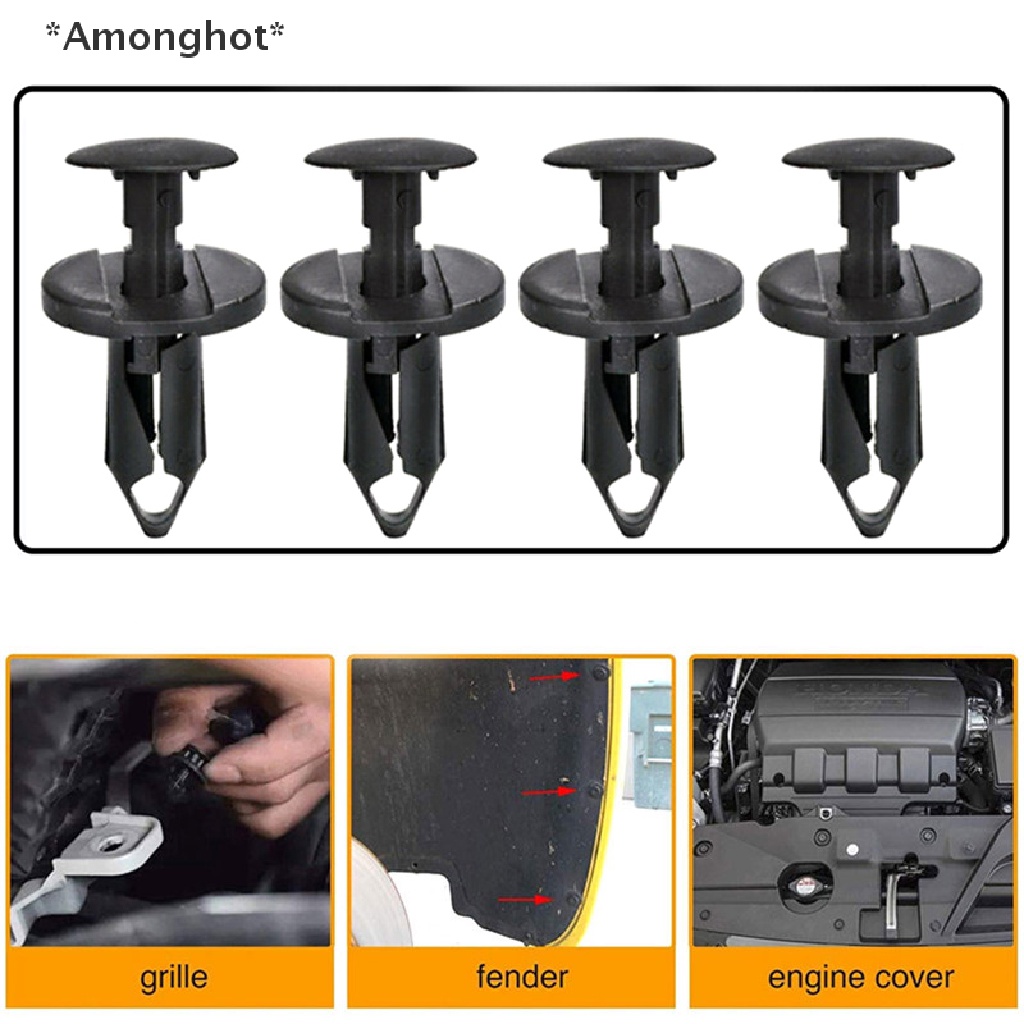 amonghot-ใหม่-หมุดยึดกันชนรถยนต์-แบบพลาสติก-10-ชิ้น-ขายดี