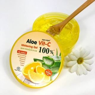 เจลว่านหางจระเข้มิวมิว อะโล วิตซี ไวท์เทนนิ่งเจล aloe Vit C 100%