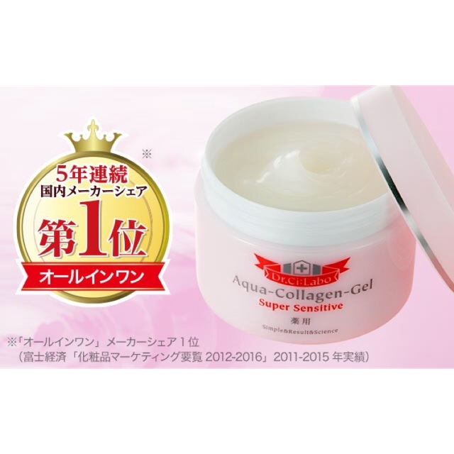 Dr. Ci Labo aqua collagen gel สูตร super sensitive 50g./120g./165g