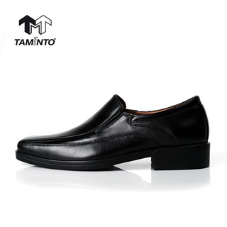 ภาพขนาดย่อของภาพหน้าปกสินค้าส่งฟรี  Taminto รองเท้าผู้ชาย รองเท้าหนังแท้ แบบสวม รองเท้าคัชชู รองเท้าทำงาน รองเท้าหัวตัด B5901 Men's Loafers จากร้าน taminto.official บน Shopee