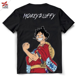 เสื้อยืดวันพีช One Piece 1425-BK  สีดำ:  LUFFY