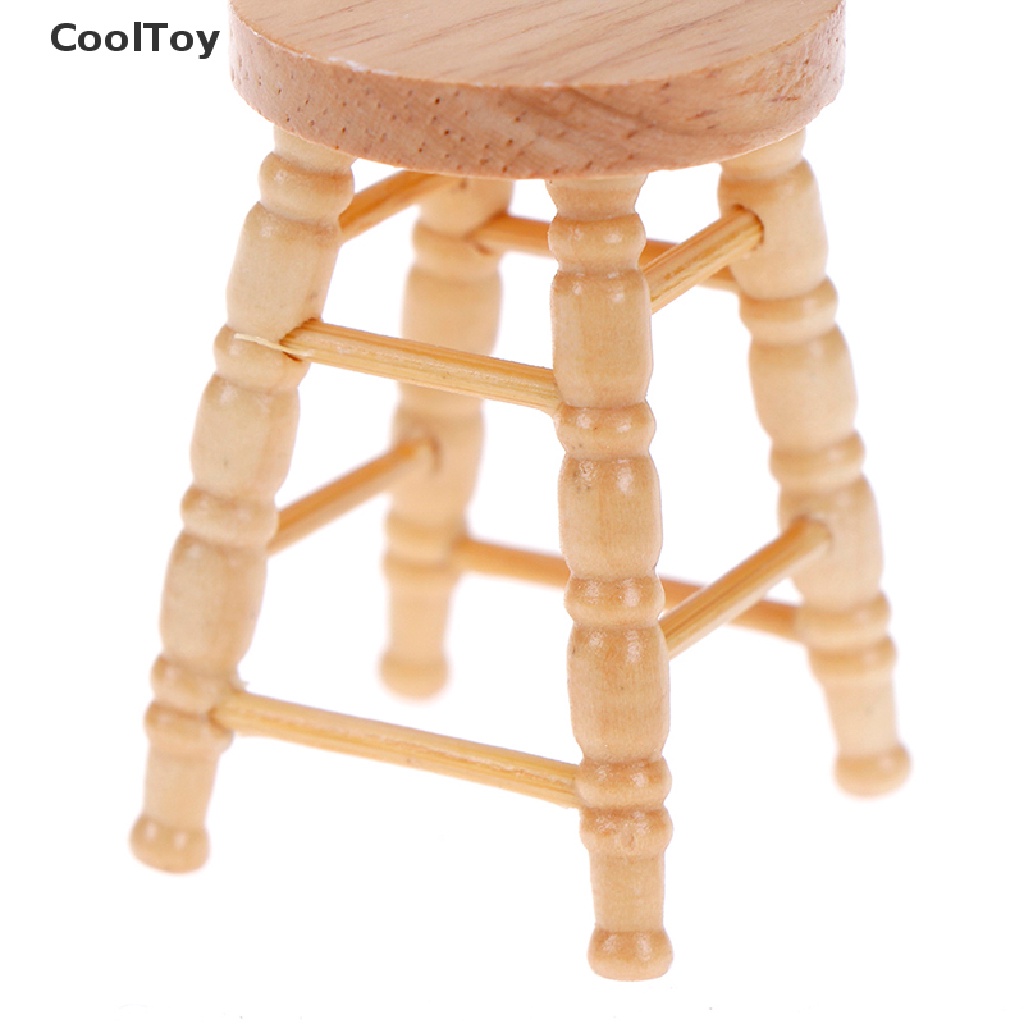 lt-cooltoy-gt-เก้าอี้ไม้จิ๋ว-สําหรับตกแต่งบ้านตุ๊กตา-1-12-1-ชิ้น