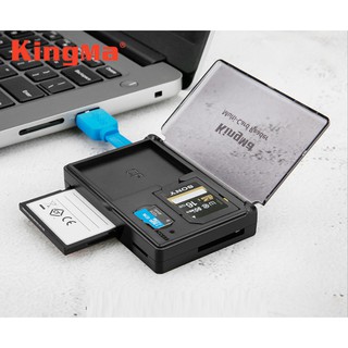 ภาพหน้าปกสินค้าKingMa Multi Card Reader USB 3.0 All in 1 ที่อ่านเมมโมรี่การ์ด แบบพกพา Micro SD / SD / CF Card ที่เกี่ยวข้อง