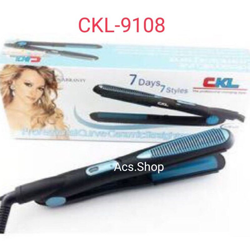 เครื่องหนีบผม-ที่หนีบผม-รีดผม-หนีบผม-ยืดผม-ckl-รุ่น-ckl-9108-7วัน-7ทรง