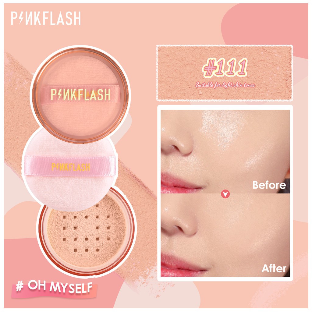 ภาพสินค้าPinkflash ชุดเครื่องสำอาง แป้งฝุ่น ควบคุมความมัน กันน้ำ ติดทนนาน 4 ชิ้น จากร้าน pinkflash.th บน Shopee ภาพที่ 7
