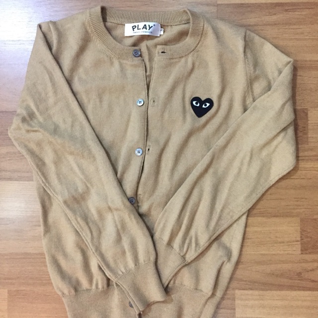COMME des GARCONS Nylon Flat Garment Felt cardigan GT-040240 blue