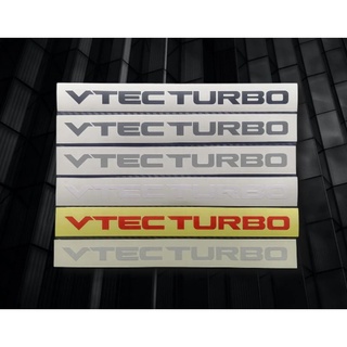 สินค้า สติ๊กเกอร์​ติดรถ​ VTEC​ TURBO ติด​กระจก​หลังรถ​ งานตัดไดรคัท