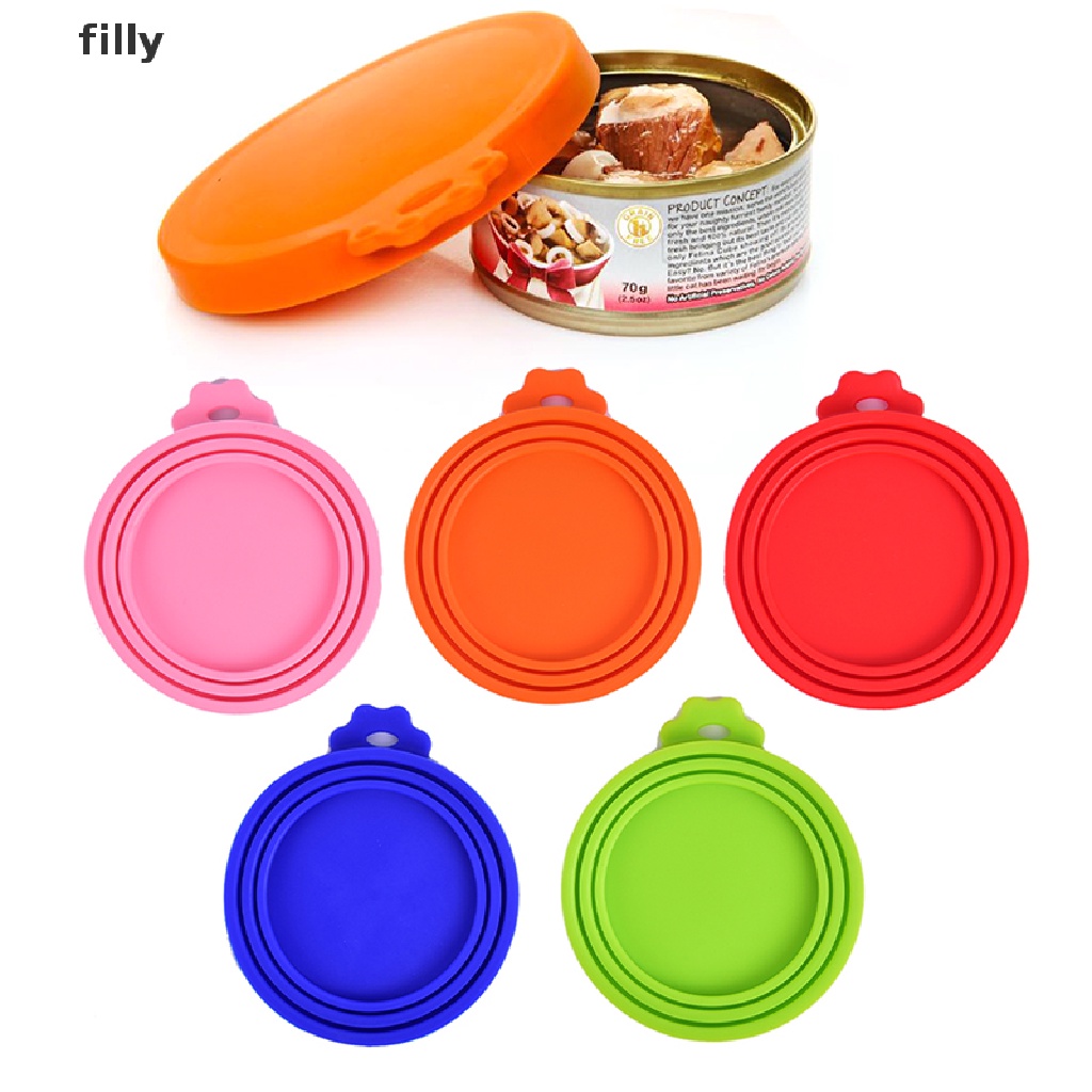 [FILLY] Silicone Lid For Cans Reusable Seal Cover Dog Cat Food Lids