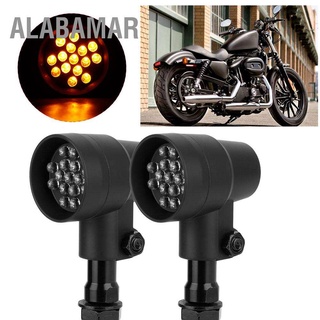 Alabama ไฟเลี้ยว Led สีดํา สไตล์วินเทจ สําหรับรถจักรยานยนต์ Yamaha