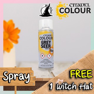 (Spray) GREY SEER SPRAY : Citadel Paint แถมฟรี 1 Floor Tile