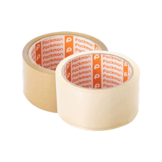 โปรโมชั่น Flash Sale : Packman เทปปิดกล่อง เทปติดกล่องพัสดุ เทป OPP 48 mm.x45 หลา 2สี สีใส และสีน้ำตาล