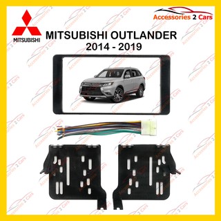 กรอบหน้าวิทยุMITSUBISHI OUTLANDER ปี2014 สำหรับ7นิ้ว รหัสNV-MI-029