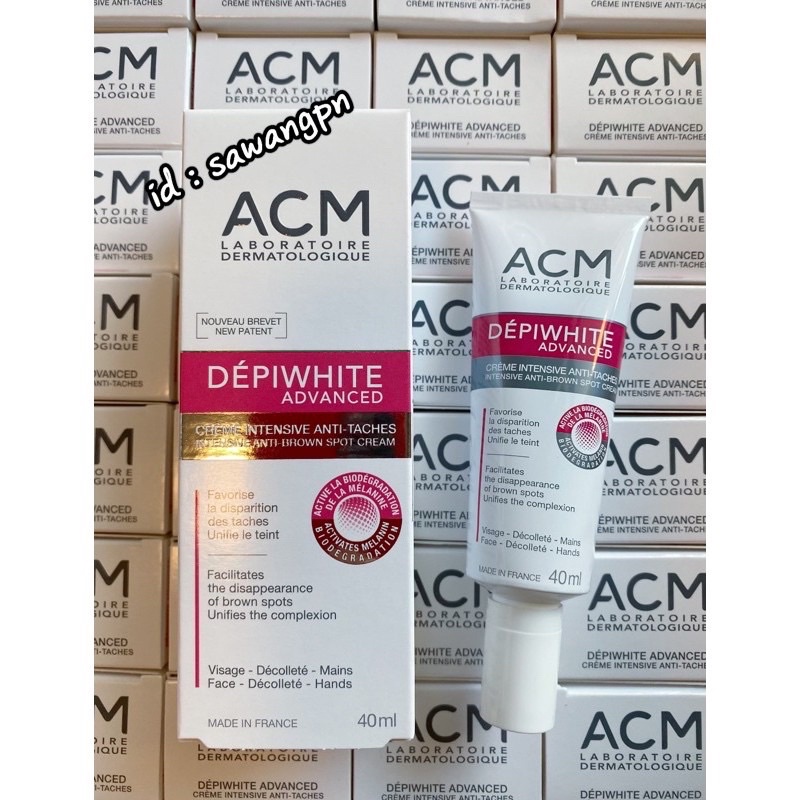 acm-depiwhite-ขนาด-40-ml-เวชสำอางค์นำเข้าจากฝรั่งเศส-สลายฝ้า-กระ-จุดด่างดำ-ผิวขาวกระจ่างใส