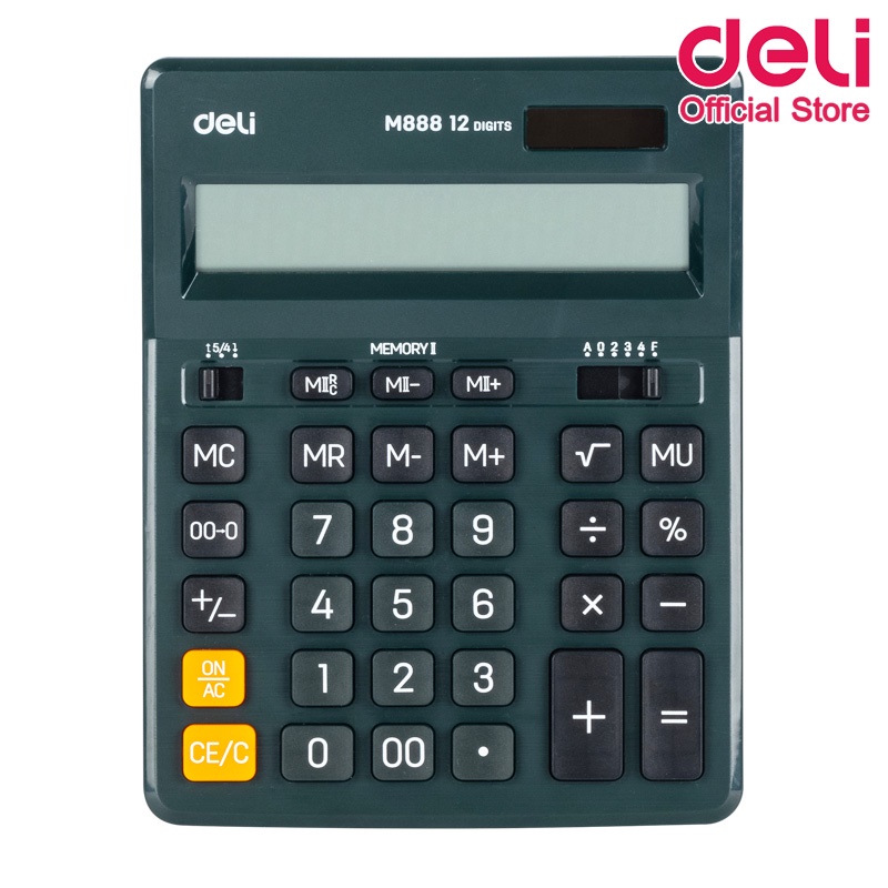 deli-m888f-calculator-12-digit-เครื่องคิดเลขแบบตั้งโต๊ะ-12-หลัก-รับประกันนาน-3-ปี-เครื่องคิดเลขตั้งโต๊ะ-เครื่องคิดเงิน