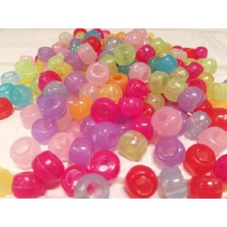 Color Beads ลูกปัดแบบสีอ่อน (คละสี)