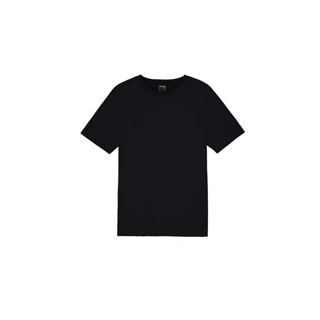 โปรโมชั่น Flash Sale : YuenPuen เสื้อยืดคอกลม สีดำ ไม่ยืด ไม่ย้วย ไม่ต้องรีด เสื้อยืดสีพื้น