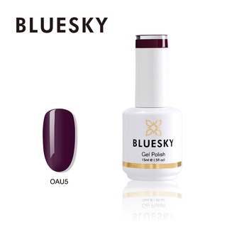 สีเจล Bluesky gel polish QAU5 สีม่วง