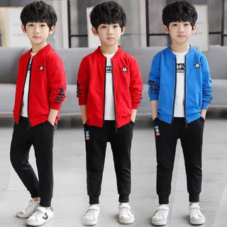 เสื้อผ้าเด็กเสื้อแจ็คเก็ตเด็กผู้ชายฤดูใบไม้ร่วงฤดูใบไม้ผลิและฤดูใบไม้ร่วงกีฬาเกาหลี