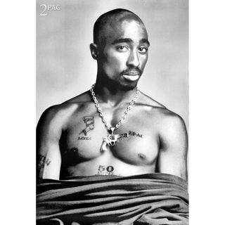 โปสเตอร์ รูปภาพ 2Pac Tupac Shakur ทูพัค ชาเคอร์ โปสเตอร์ วงดนตรี โปสเตอร์ติดผนัง โปสเตอร์สวยๆ ภาพติดผนัง poster