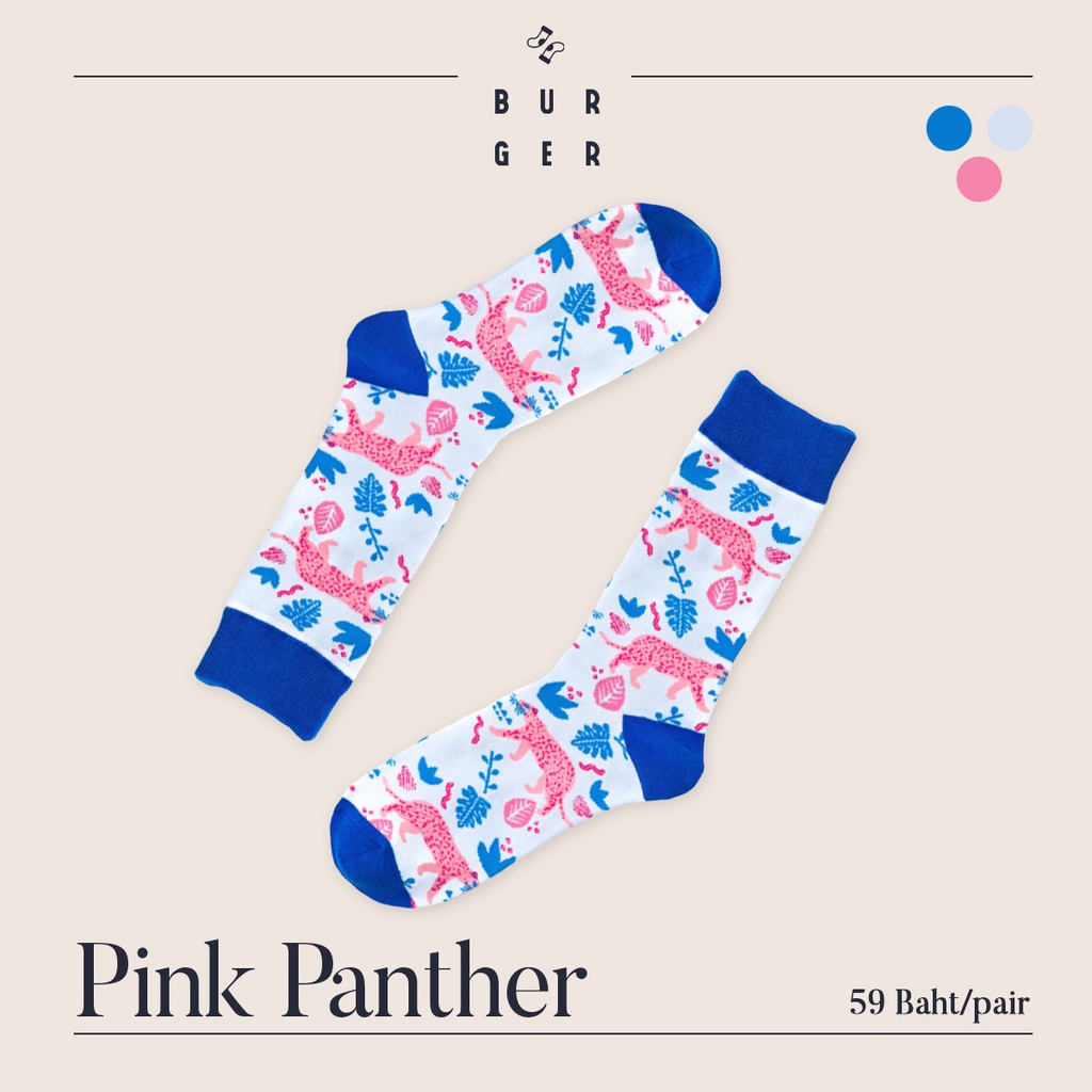 pink-panther-ถุงเท้าแฟชั่น-ลายพิ้งก์แพนเทอร์-สายคิ้วท์-สายสตรีท-ถุงเท้าครึ่งแข้ง-ราคาถูก-คุณภาพดี
