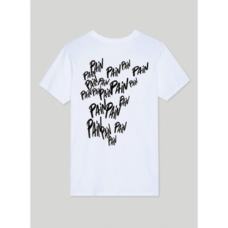 เสื้อยืดเเนวสตรีท เวอร์ชั่นเกาหลี PAINPAINPAIN #22040-1 BW2、22000-1 BW1