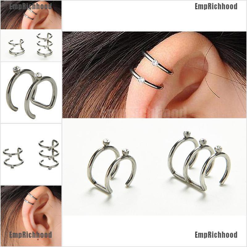 emprichhood-ต่างหูสตั๊ด-2-3-แถว-สีเงิน