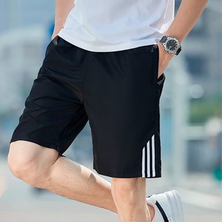 M-5XL กางเกงขาสั้น Mens Casual Sports Shorts Men Quick-drying Running Fitness Short Pants with Pockets