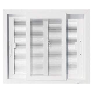 UPVC window UPVC 120X110 WH S-S WINDOW+NYLON WINDOW Sash window Door window หน้าต่าง UPVC หน้าต่างเลื่อน UPVC S-S มุ้ง+ม