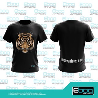 [S-5XL][พร้อมส่ง] เสื้อยืด ลายเสือ Harimau Sublimation Baju Animal Microfiber Eboq Jersey Sublimation