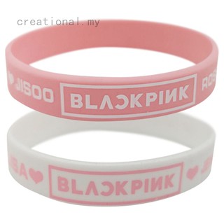ภาพหน้าปกสินค้าKorea K-POP Pink Color Super Star Fans BLACKPINK Beacelet K-POP Sport Jewelry ซึ่งคุณอาจชอบสินค้านี้